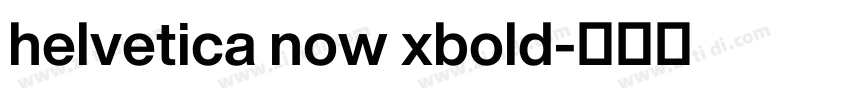 helvetica now xbold字体转换